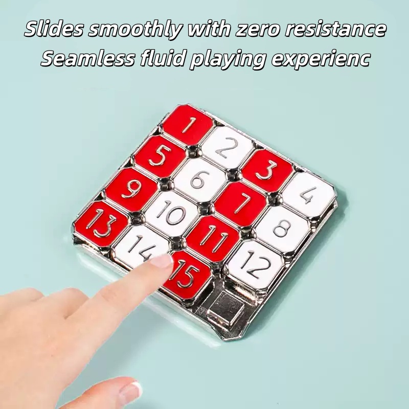 Brain Teaser Cube - Puzzle coulissant en métal, mini puzzle