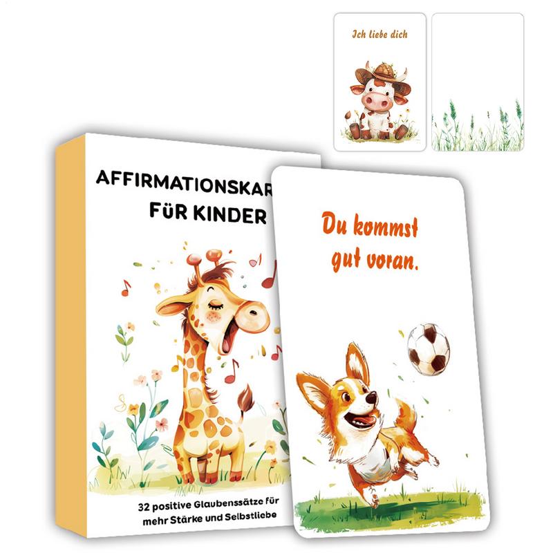 Kids Education Quote - Cartes d'empowering pour enfants, 32 cartes