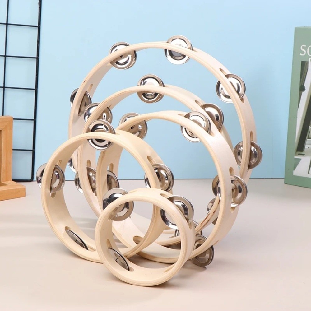 Kids Educational Resources - Nouveau Tambourin en Bois à une