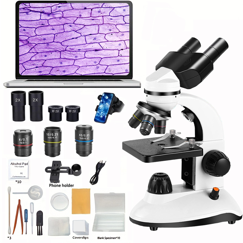 Kids Definition Of Education - Microscope binoculaire, LED haute définition pour