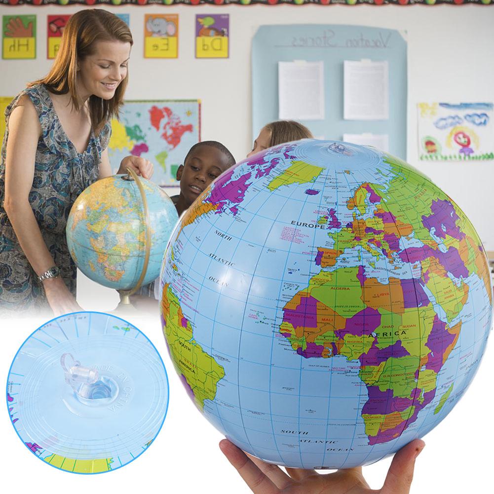 Educational Globe For Kids - Ballon de plage gonflable de 12/16