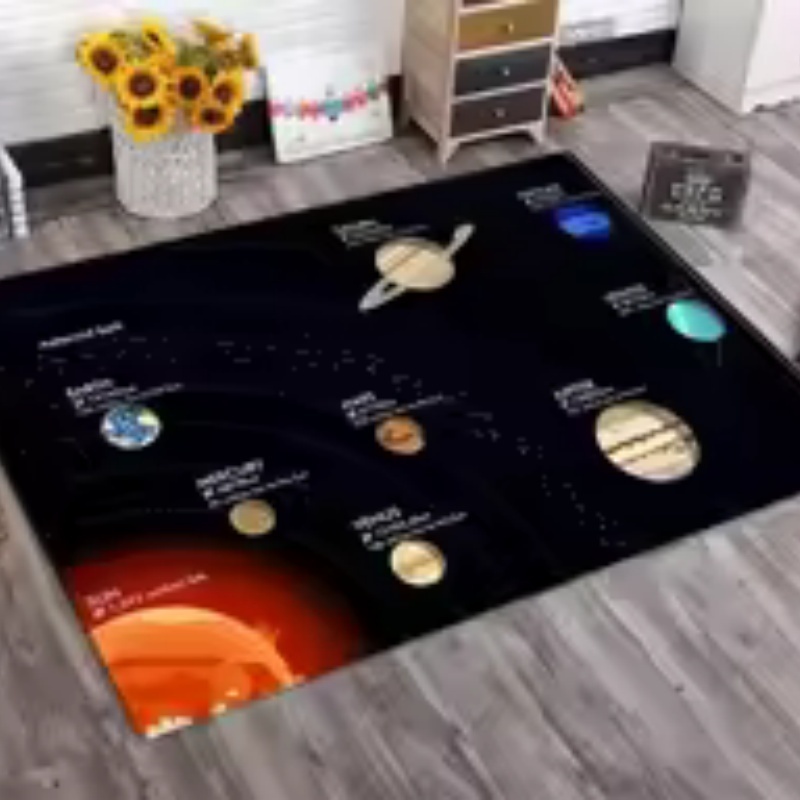 Kids Education Background - Tapis de sol éducatif pour chambre