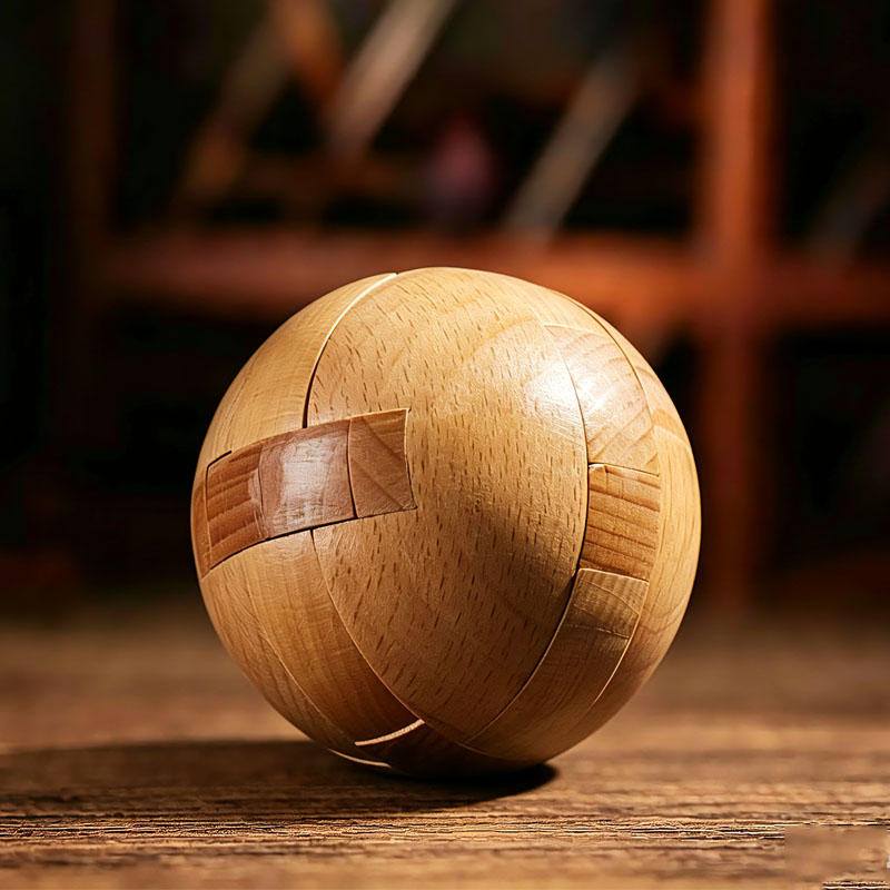 Brain Teaser Cube - Jeu de puzzle en bois classique,
