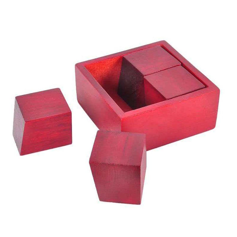 Brain Teaser Cube - Boîte de puzzle en bois impossible