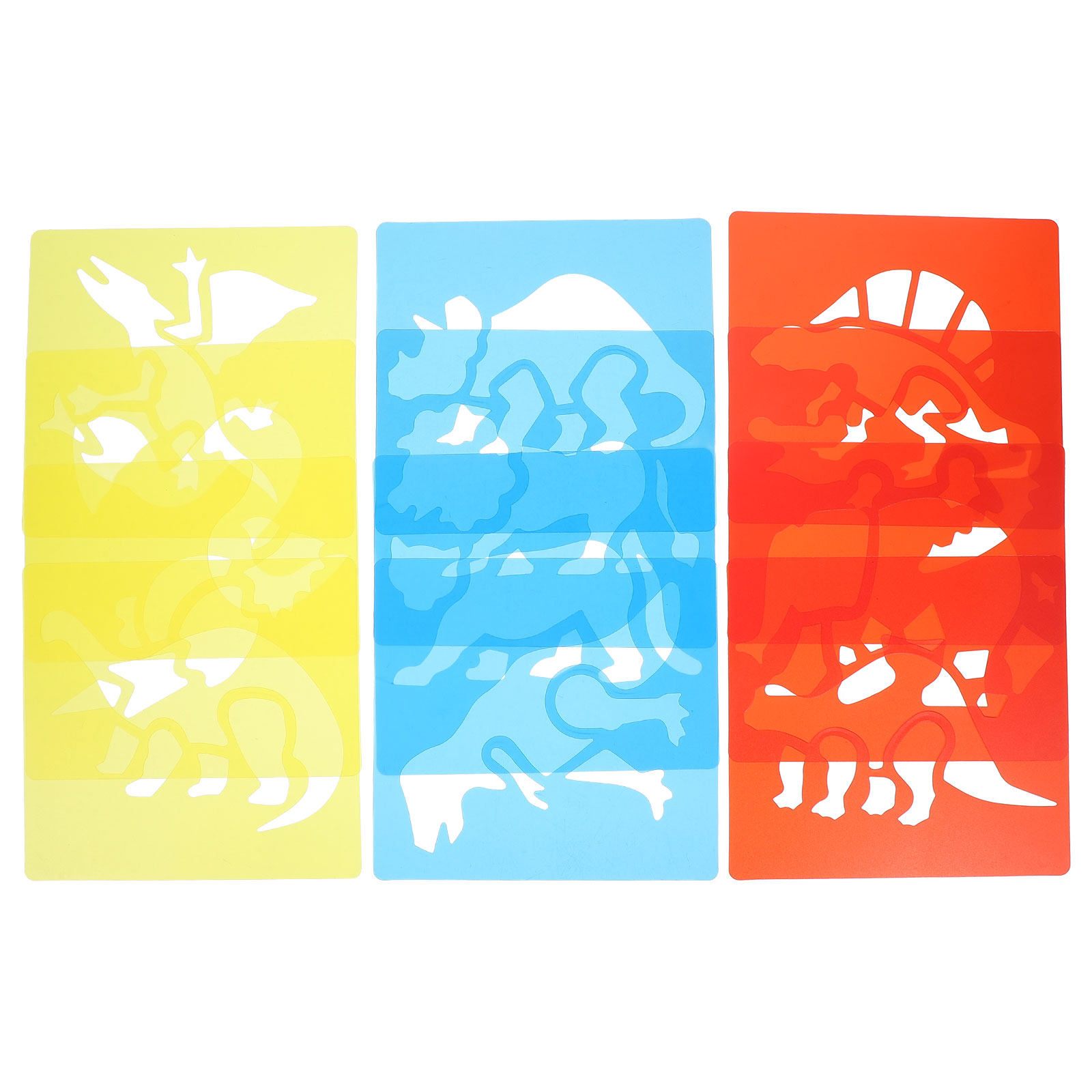 Kids Education Template - 12 pochoirs de dessin en plastique