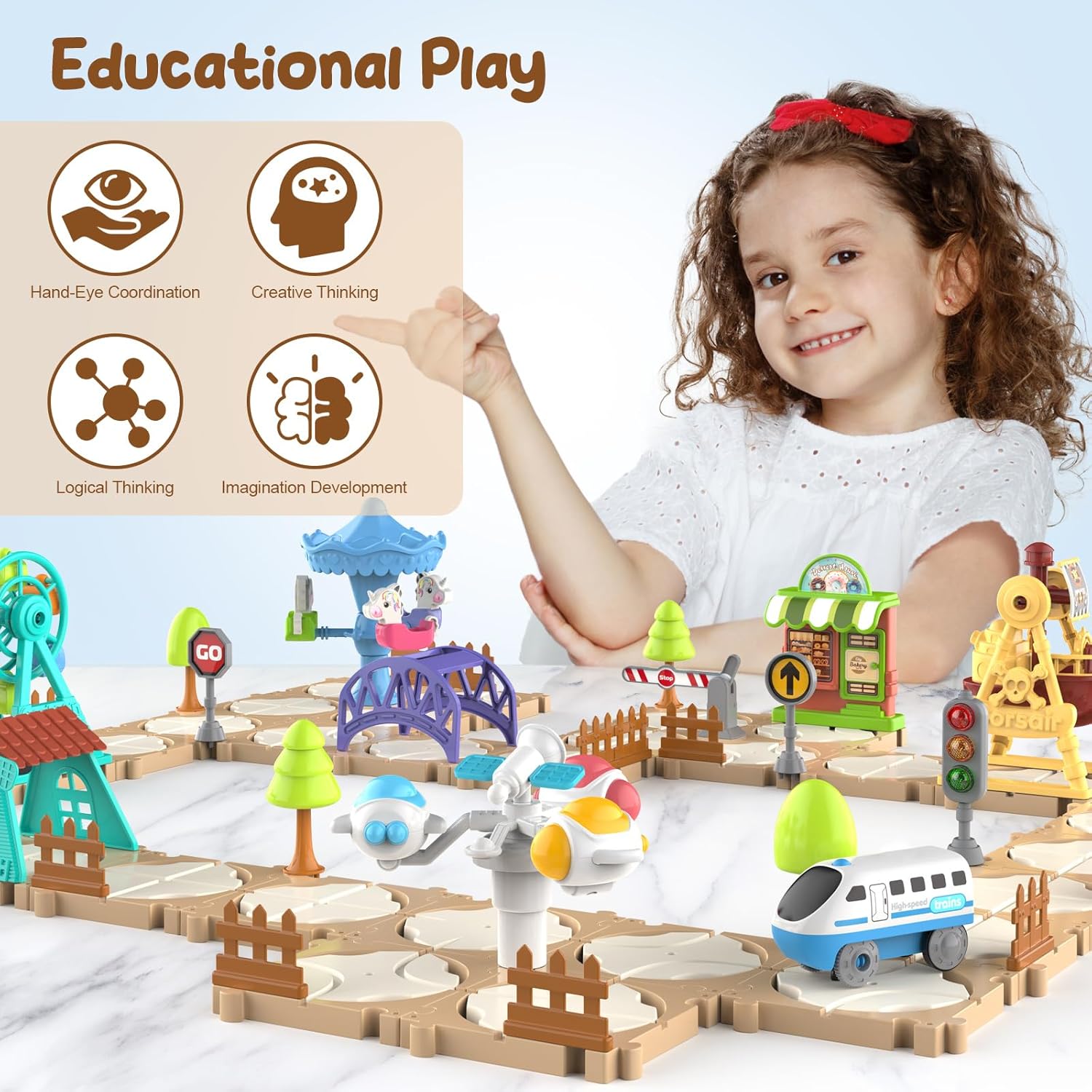 Kit de circuit de voitures à a - Kids Education Board avis et prix