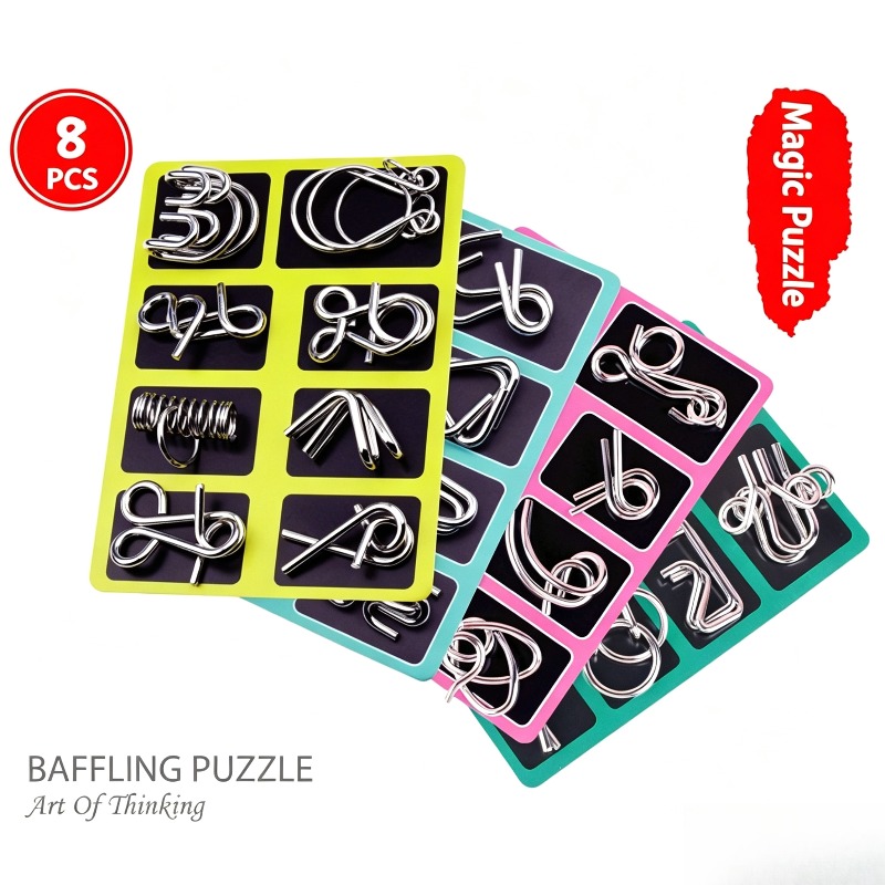 Ensemble de 8 puzzles métalliq - Kids Education Board avis et prix
