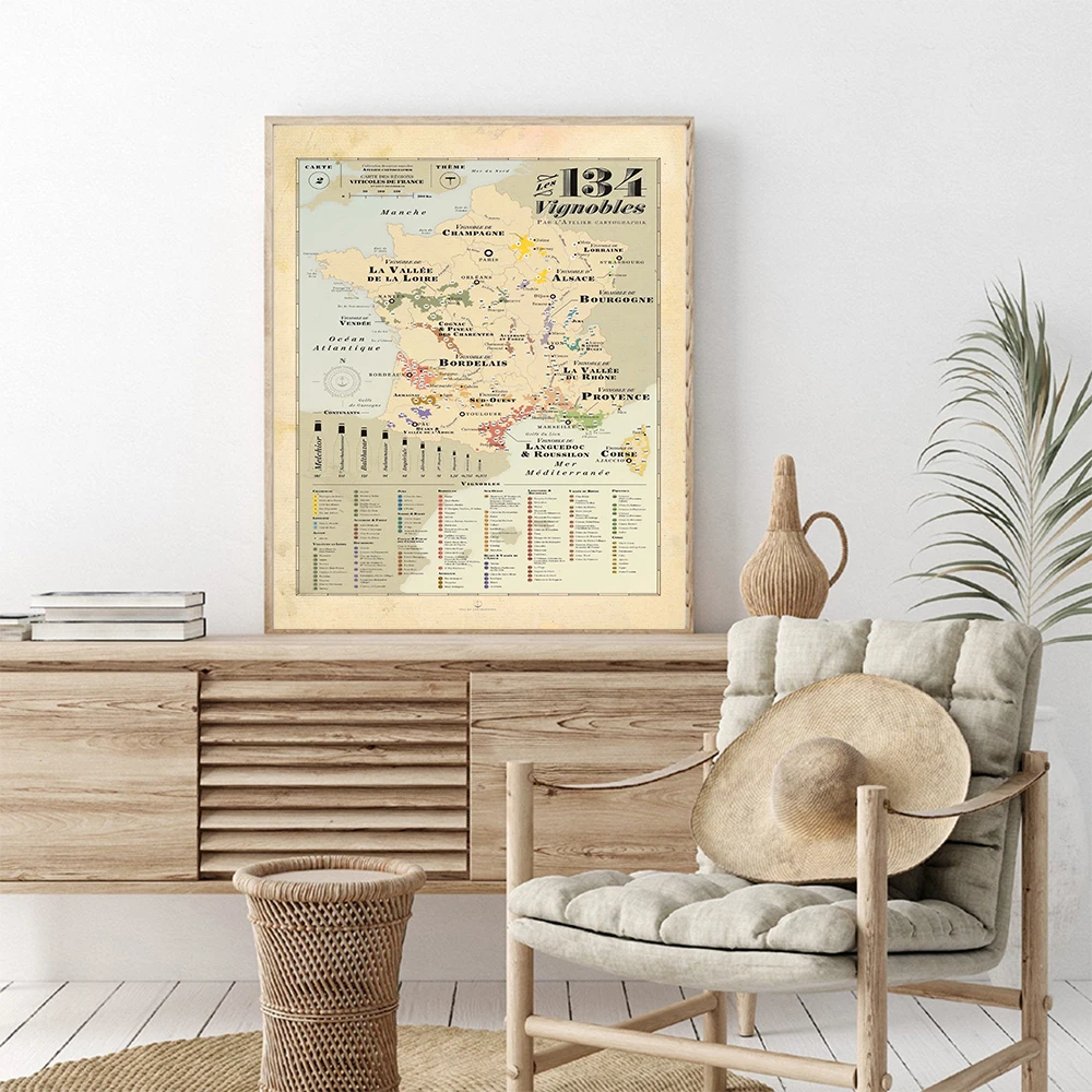 Carte rétro Europe ville vigne - Kids Education Quote avis et prix