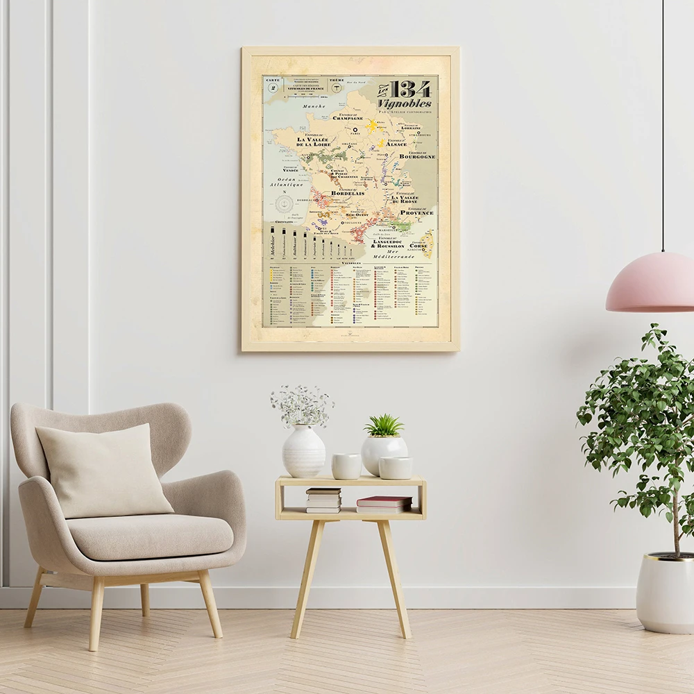 Carte rétro Europe ville vigne - Kids Education Quote avis et prix
