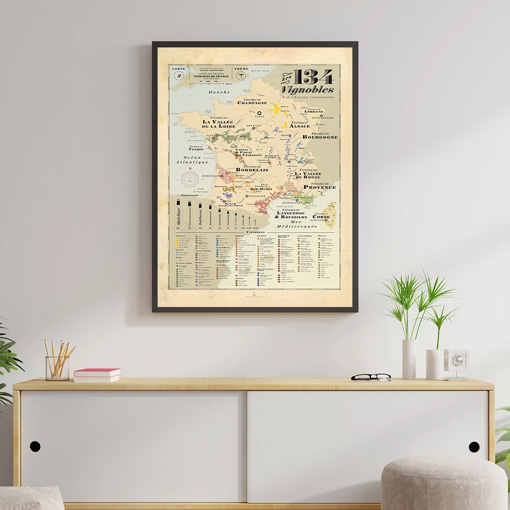 Carte rétro Europe ville vigne - Kids Education Quote avis et prix