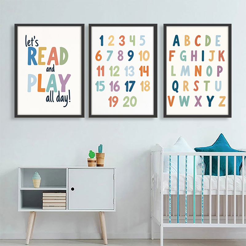Ensemble d'art mural sur toile - Kids Education Quote avis et prix