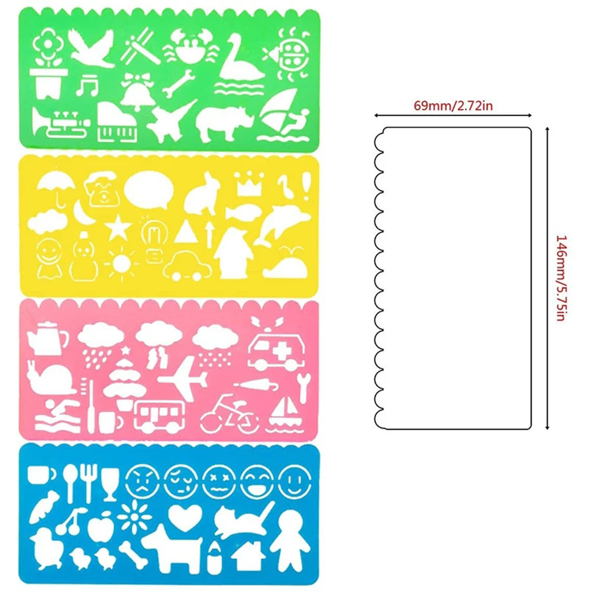 Ensemble de pochoirs de dessin - Kids Education Template avis et prix