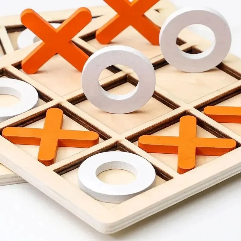 Jeux Tic Tac Toe en bois, modè - Kids Education Template avis et prix