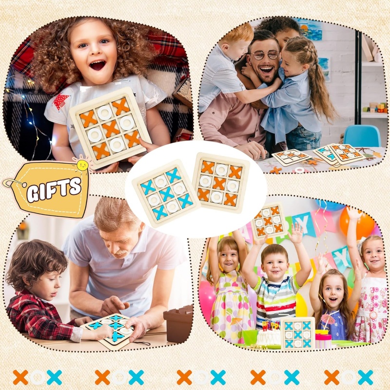 Jeux Tic Tac Toe en bois, modè - Kids Education Template avis et prix