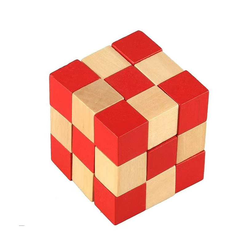 Cube serpent en bois Puzzle IQ - Brain Teaser Cube avis et prix