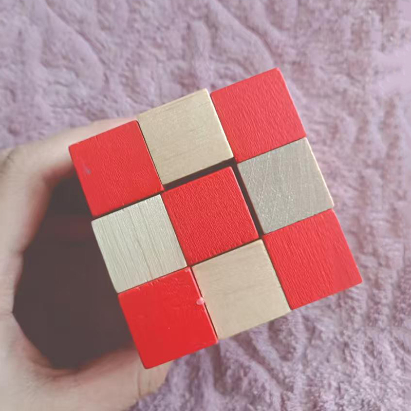 Cube serpent en bois Puzzle IQ - Brain Teaser Cube avis et prix