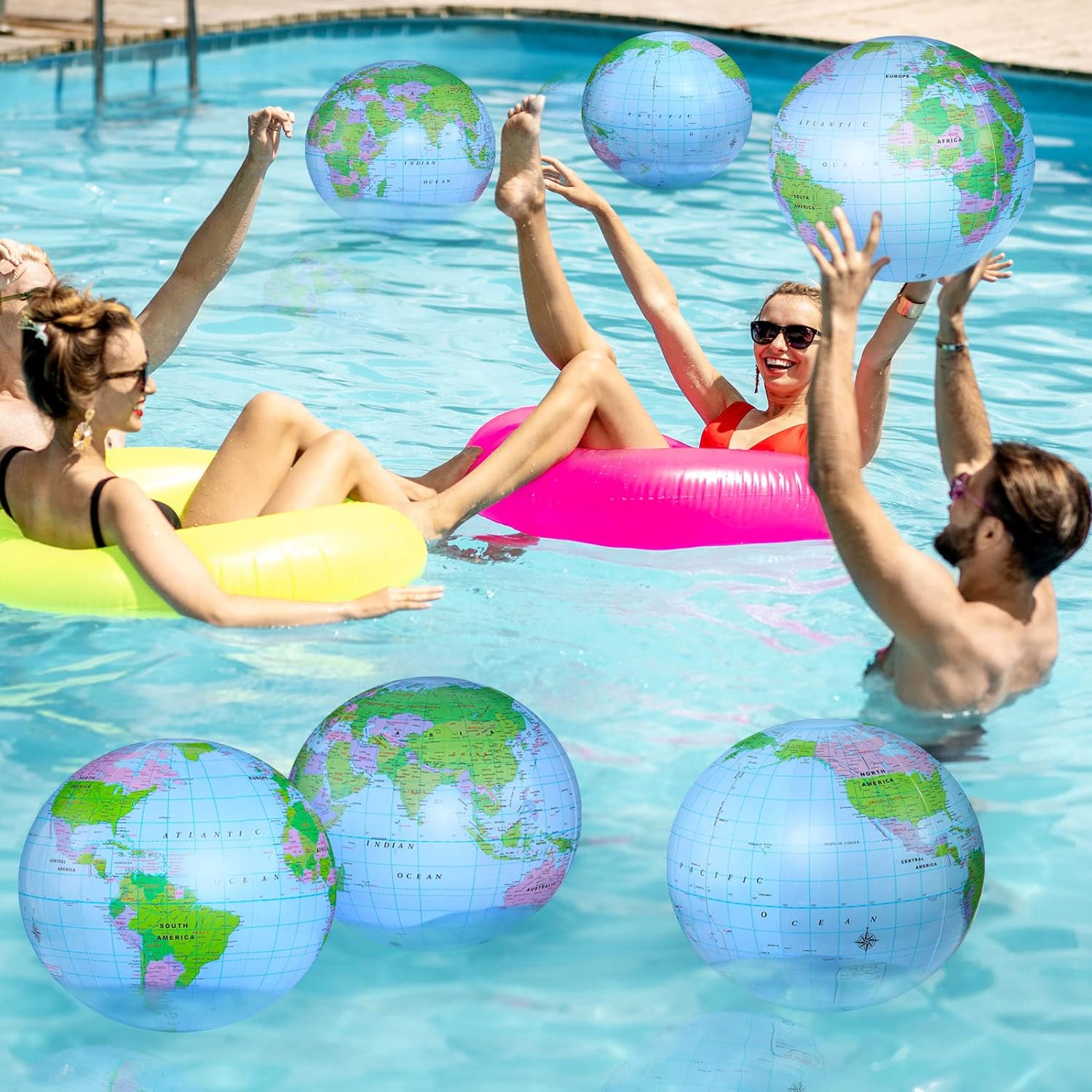 1/2/4 Pièces Globe Gonflable,  - Educational Globe For Kids avis et prix