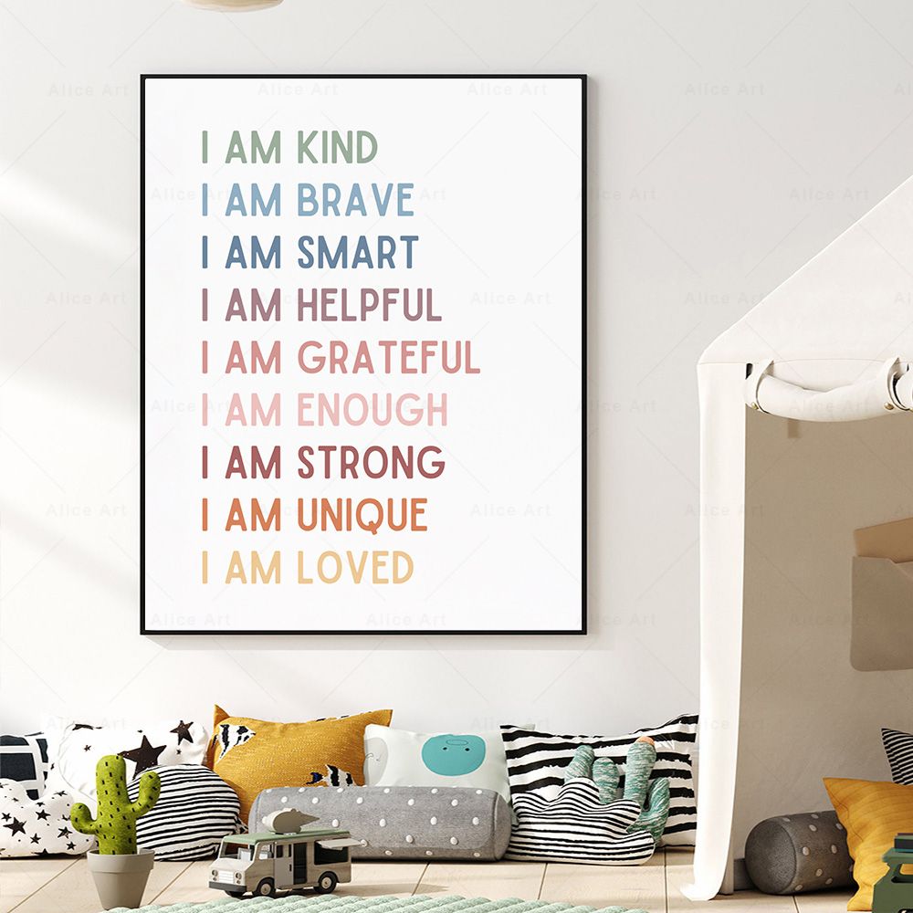 Affiches d'affirmations pour c - Kids Education Quote avis et prix