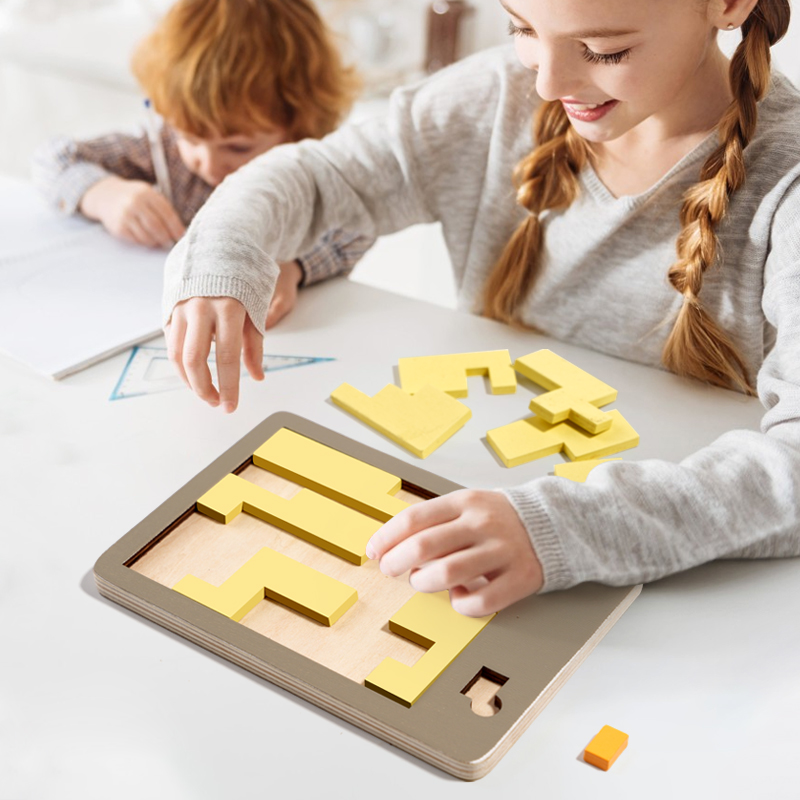 Puzzles géométriques en bois d - Brain Teaser Cube avis et prix