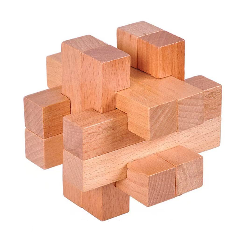 Casse-tête en bois pour adulte - Brain Teaser Cube avis et prix