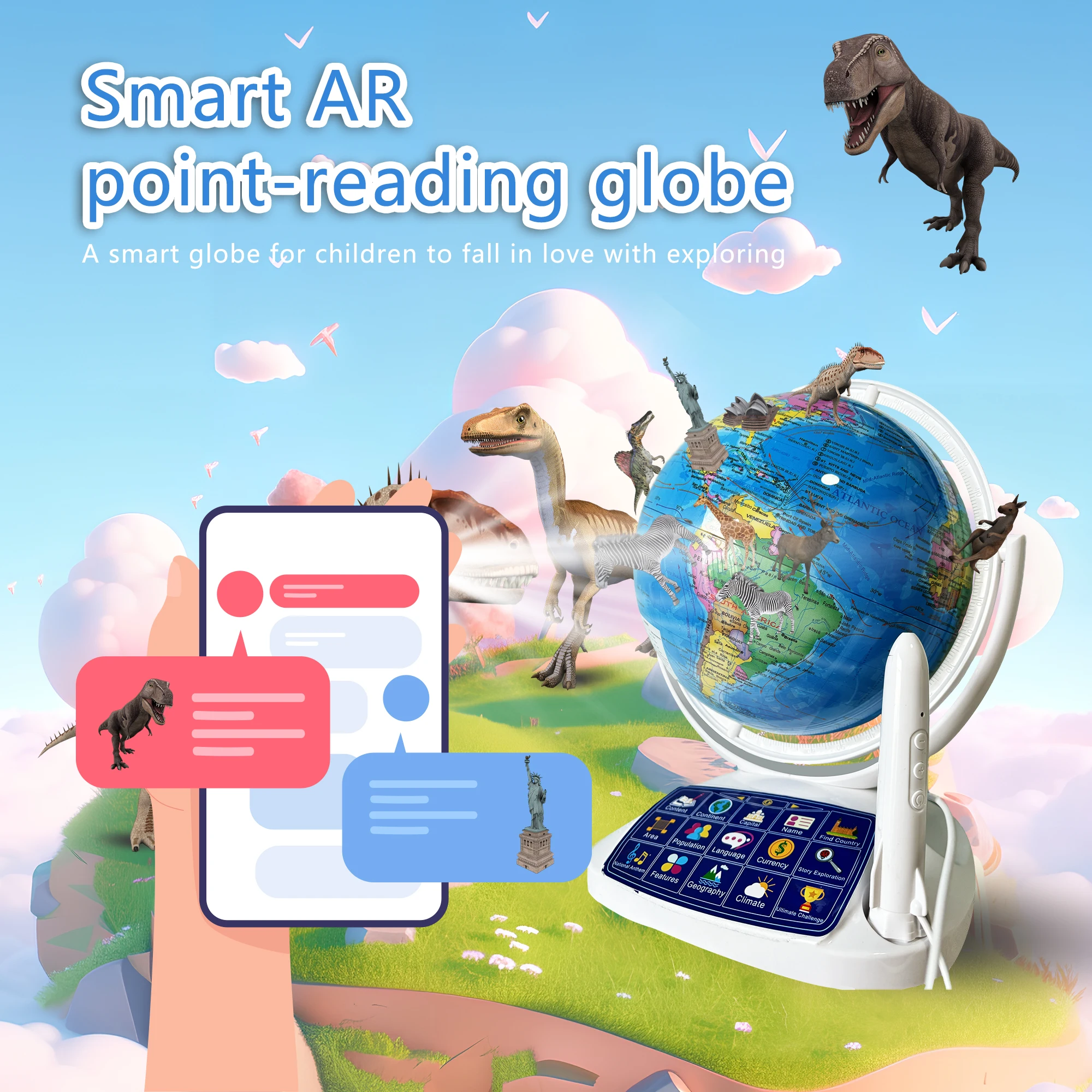 Globe interactif intelligent A - Educational Globe For Kids avis et prix