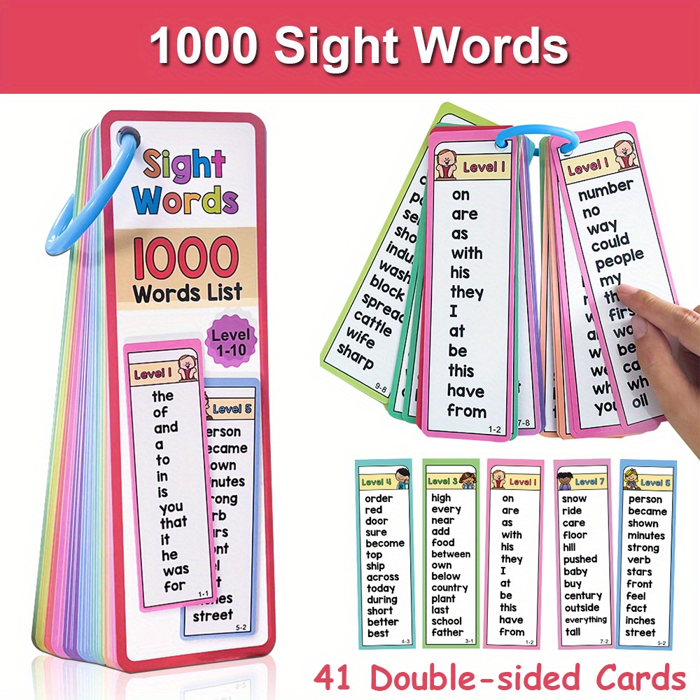 Cartes Flash de 1000 mots de v - Kids Education Level avis et prix